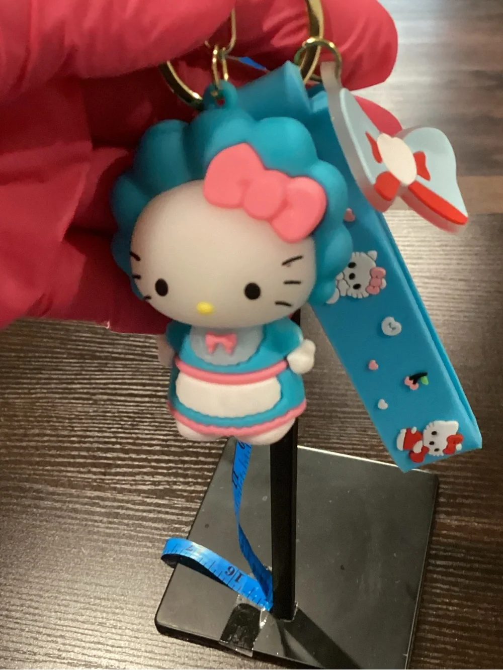 NWOT - Hello Kitty - Blue Keychain - Brand New Never Used! FREE GIFT!